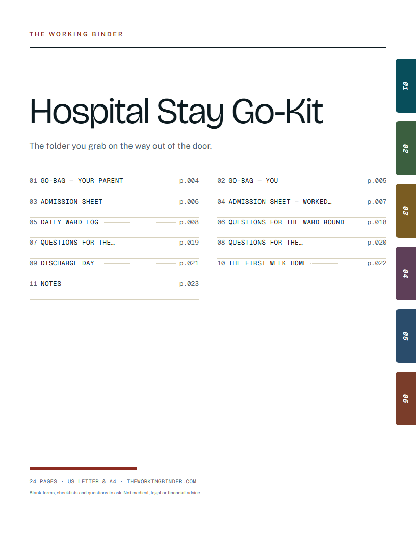 Hospital Stay Go-Kit — Hospital Stay Go-Kit